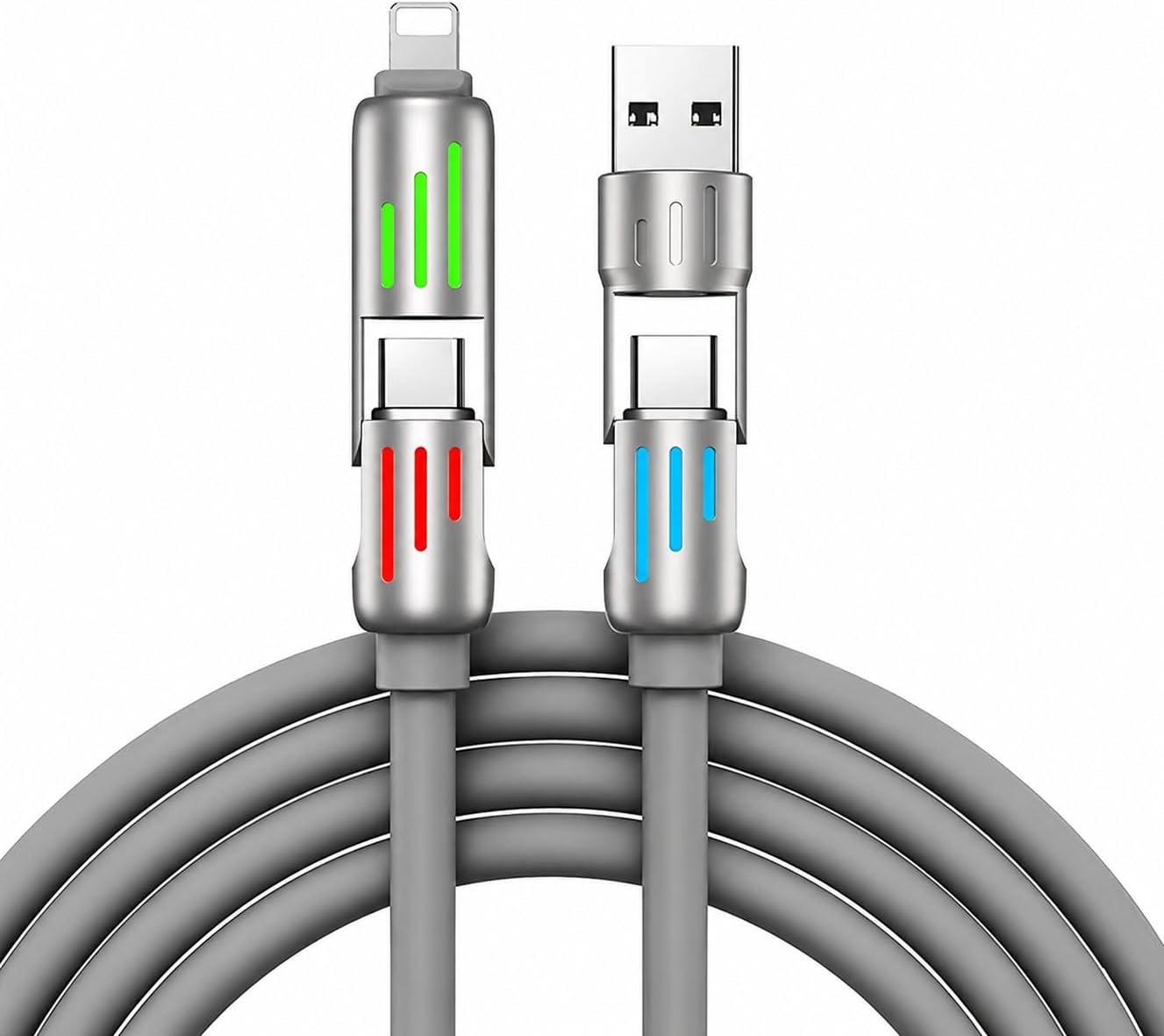 One Cable for All – 4-in-1 USB Charging Solution