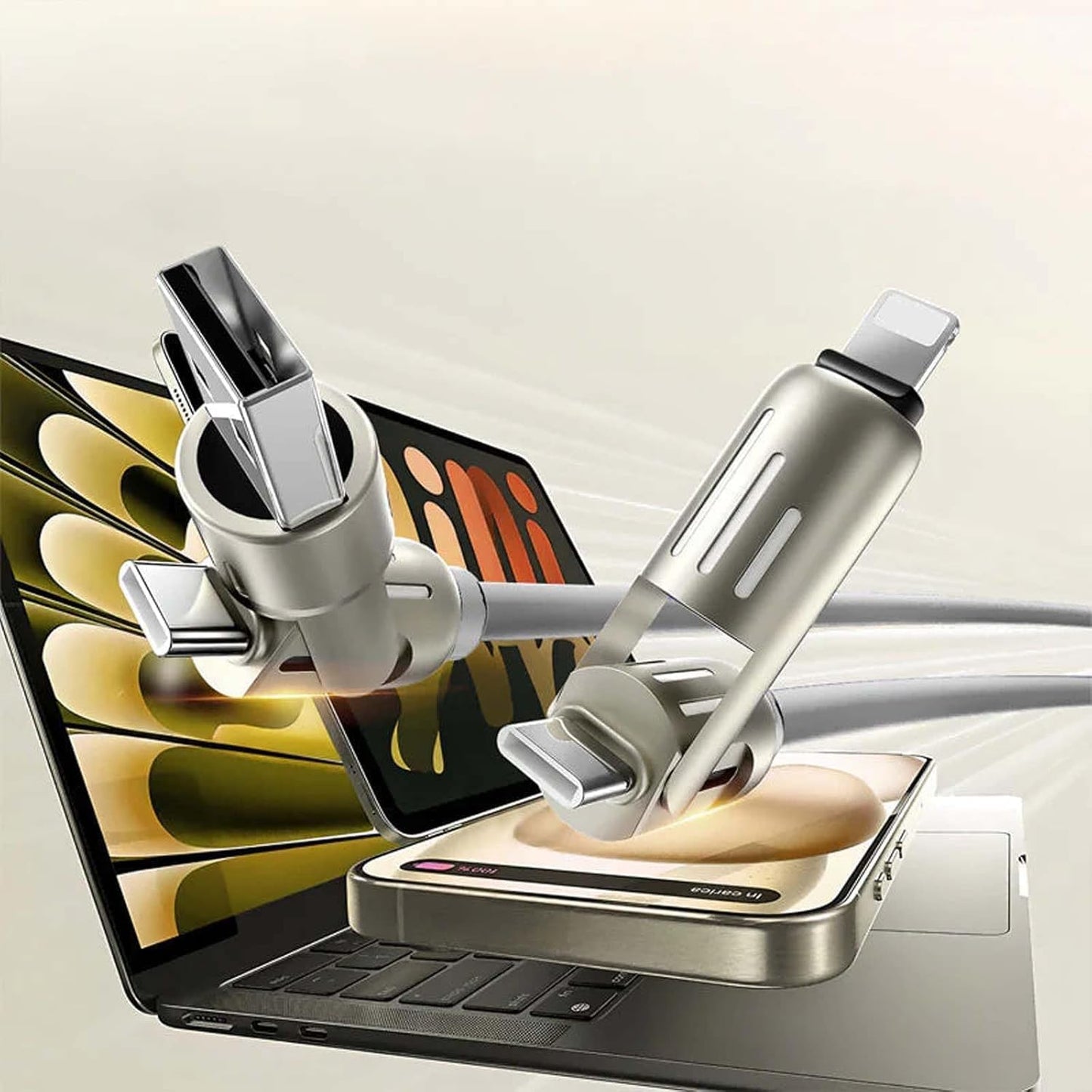 One Cable for All – 4-in-1 USB Charging Solution