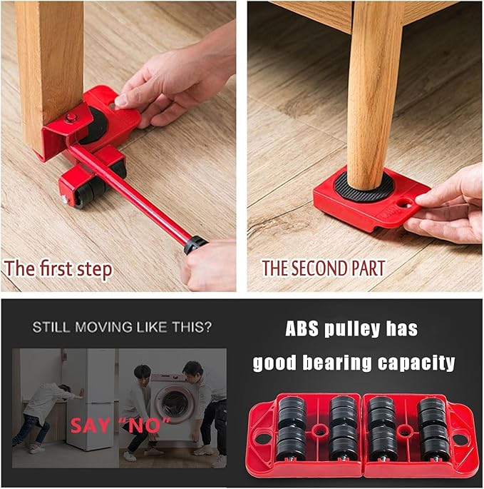 Furniture Lifter & Moving Roller Set