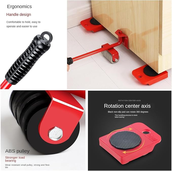 Furniture Lifter & Moving Roller Set
