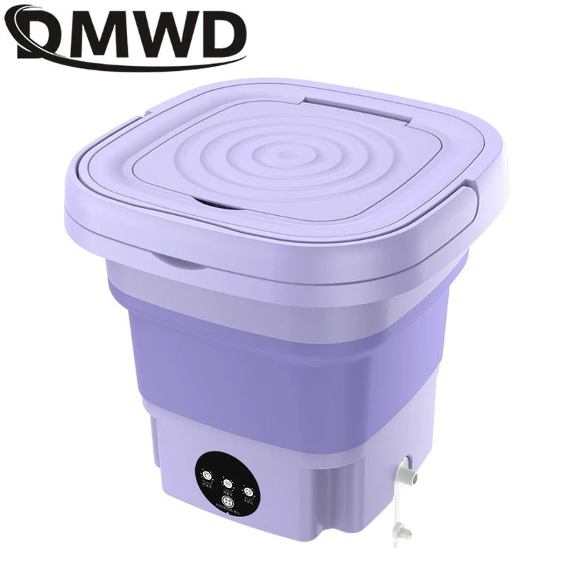 Portable Foldable Mini Washing Machine for Small Loads & Travel
