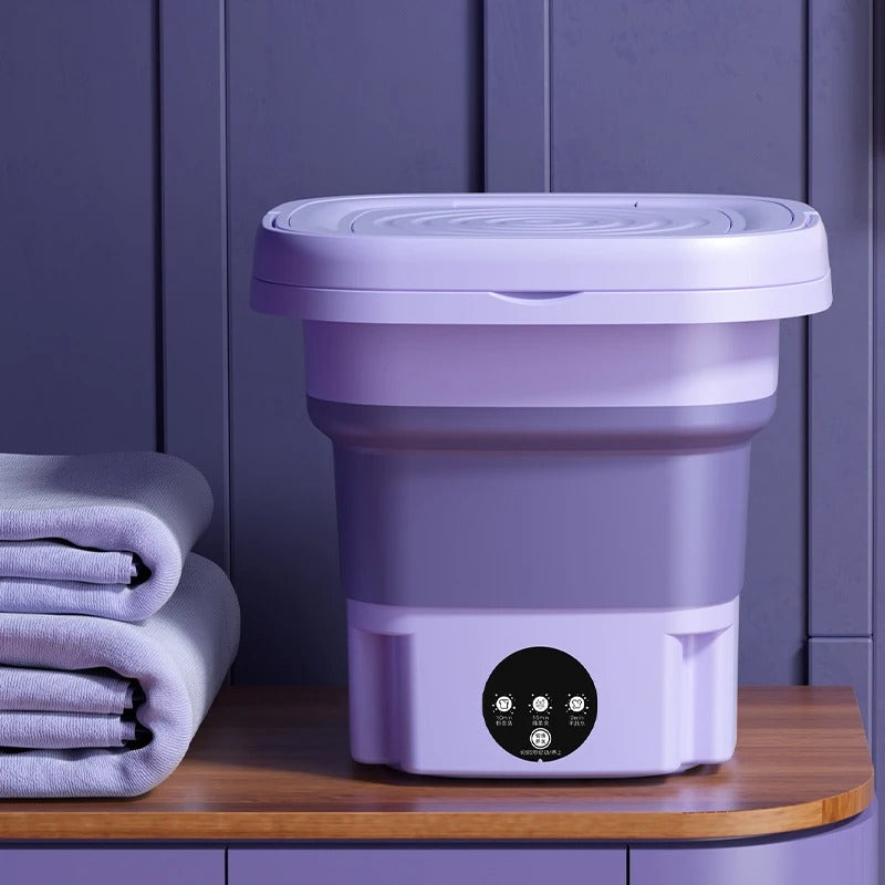 Portable Foldable Mini Washing Machine for Small Loads & Travel
