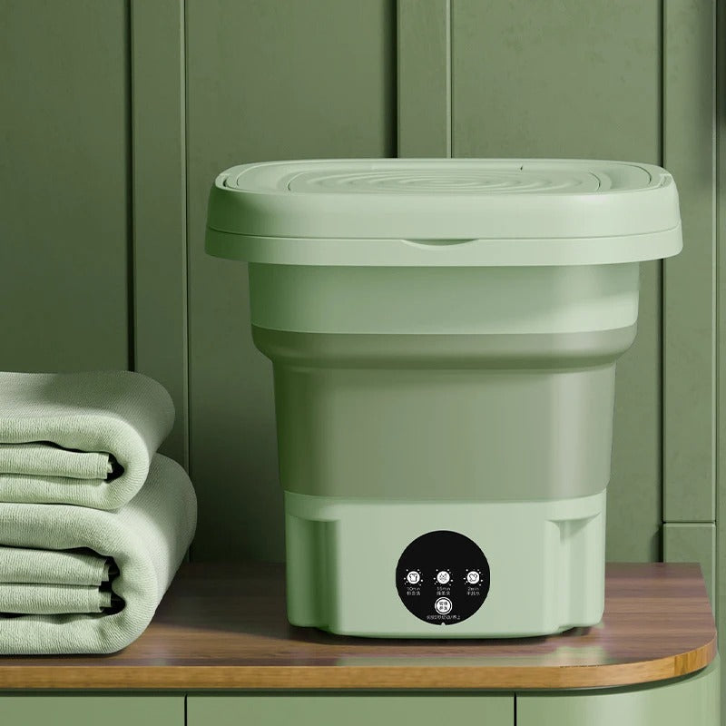 Portable Foldable Mini Washing Machine for Small Loads & Travel